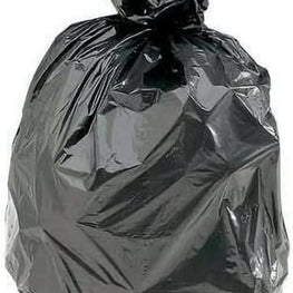 50 Sacs Poubelle Grande Capacité 160L - Lien de Fermeture, Écoresponsables Ultra Résistant, Anti-Fuites 87 x 130 cm Noir Opaque. Biodégradable, Ecologique