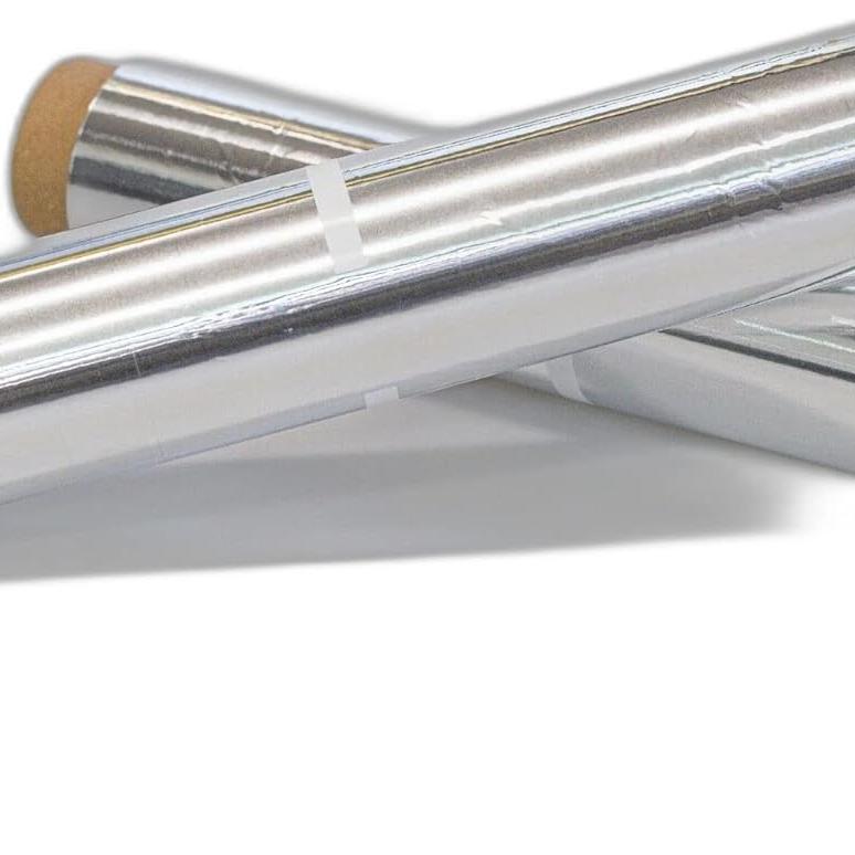 2 Lot Bobine de Papier Aluminium en Rouleau 30cm x 100M Ecoresponsable. Resistance, Biodégradable, Ecologique